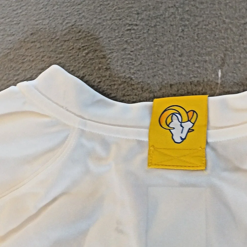 Los Angeles Rams Jersey Mens White XL NFL Football Puka Nacua 17 On Field Nike